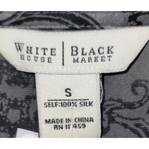 WHBM 100% Silk Paisley Print Tie Back Tank - Size Small - Picture 7 of 8